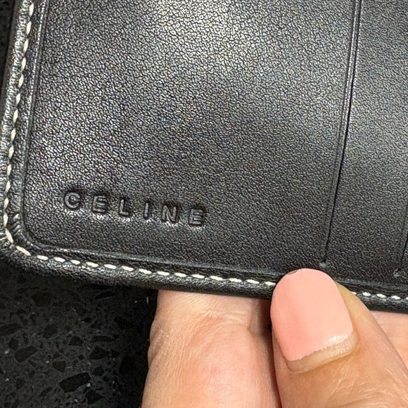 Vintage Celine Macadam monogram bifold compact wallet canvas and leather rare - Picture 13 of 13